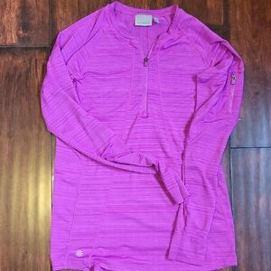 Athleta Vibrant Purple Long Sleeve Tee